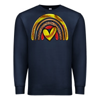 Navy softball rainbow Premium Sweatshirt - Zillion Design Studio