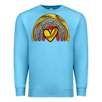 Ocean Blue softball rainbow Premium Sweatshirt - Zillion Design Studio