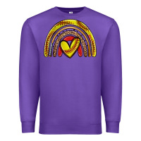 Purple softball rainbow Premium Sweatshirt - Zillion Design Studio