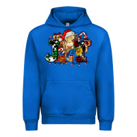 Cobalt joy and cow christmas candies and letters Urban Hoodie - AdoDesignShop