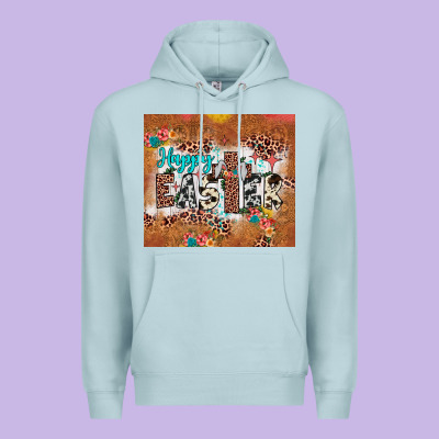 Happy Easter Cross Premium Hoodie Designed By Jahusdesignshop
