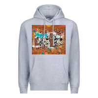 Heather Grey happy easter cross Premium Hoodie - JahusDesignShop