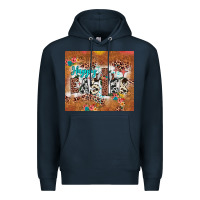 Navy happy easter cross Premium Hoodie - JahusDesignShop