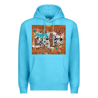 Ocean Blue happy easter cross Premium Hoodie - JahusDesignShop
