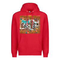 Red happy easter cross Premium Hoodie - JahusDesignShop