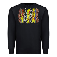 Black softball brushstroke Premium Sweatshirt - Zillion Design Studio