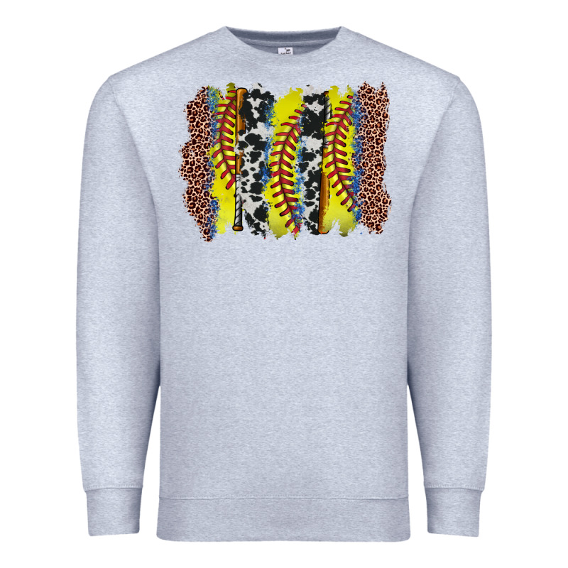 Softball Brushstroke Premium Sweatshirt by Zillion Design Studio | Teevron