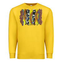 Lemon softball brushstroke Premium Sweatshirt - Zillion Design Studio