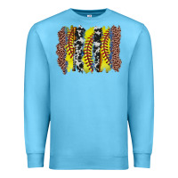 Ocean Blue softball brushstroke Premium Sweatshirt - Zillion Design Studio