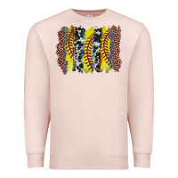 Pale Pink softball brushstroke Premium Sweatshirt - Zillion Design Studio