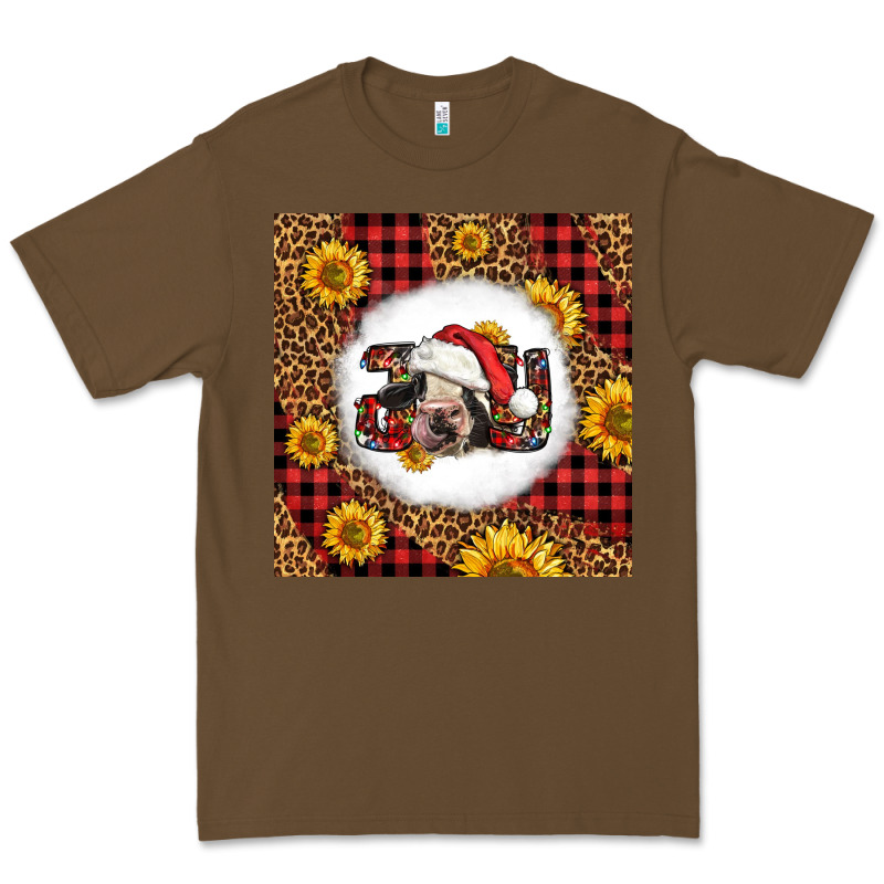 Joy Christmas Cow Premium Tee by LillyAllenDesigns | Teevron