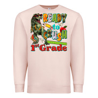 Pale Pink ready to crush first grade Premium Sweatshirt - texasbilliewilder