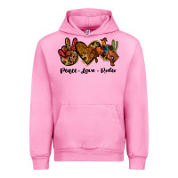 Fuchsia Pink peace love rodeo Urban Hoodie - JahusDesignShop