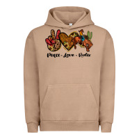 Pigment Burro peace love rodeo Urban Hoodie - JahusDesignShop