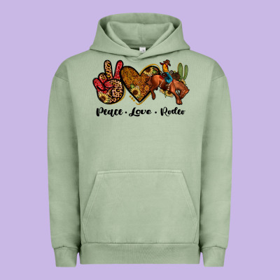 Peace Love Rodeo Urban Hoodie Designed By Jahusdesignshop