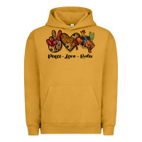 Pigment Peanut Butter peace love rodeo Urban Hoodie - JahusDesignShop