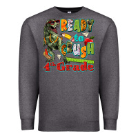 Charcoal Heather ready to crush fourth grade Premium Sweatshirt - texasbilliewilder