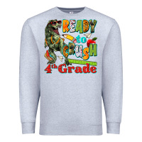 Heather Grey ready to crush fourth grade Premium Sweatshirt - texasbilliewilder