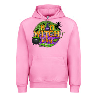 Fuchsia Pink bad witch vibes Urban Hoodie - BundleAndBundleShop