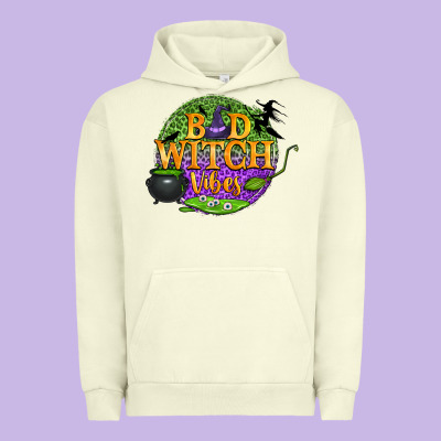 Bad Witch Vibes Urban Hoodie Designed By Bundleandbundleshop