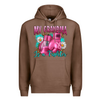 Chestnut Breast Cancer My Grandma Is A Fighter Premium Hoodie - Artiststas
