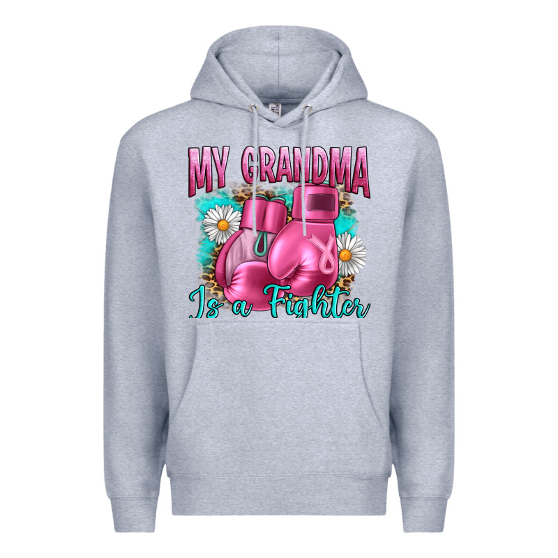 Breast Cancer My Grandma Is A Fighter Premium Hoodie by Artiststas | Teevron