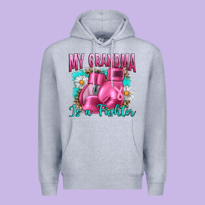 Breast Cancer My Grandma Is A Fighter Premium Hoodie Designed By Artiststas