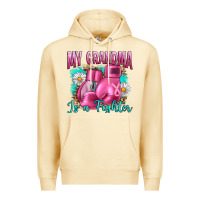 Pina Colada Breast Cancer My Grandma Is A Fighter Premium Hoodie - Artiststas