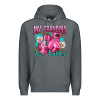 Rock Breast Cancer My Grandma Is A Fighter Premium Hoodie - Artiststas