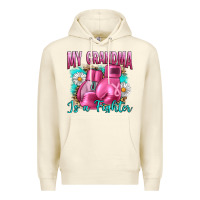 Sandshell Breast Cancer My Grandma Is A Fighter Premium Hoodie - Artiststas