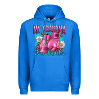 True Royal Breast Cancer My Grandma Is A Fighter Premium Hoodie - Artiststas