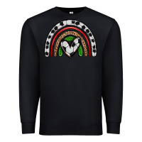 Black soccer rainbow Premium Sweatshirt - Zillion Design Studio