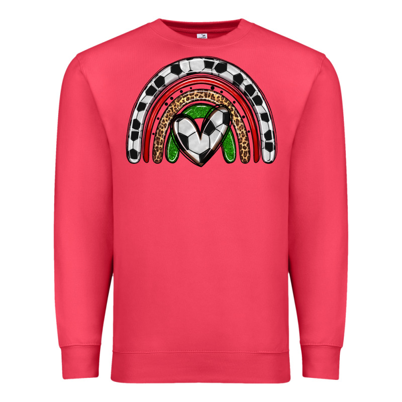 Soccer Rainbow Premium Sweatshirt by Zillion Design Studio | Teevron
