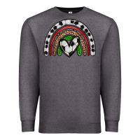 Charcoal Heather soccer rainbow Premium Sweatshirt - Zillion Design Studio