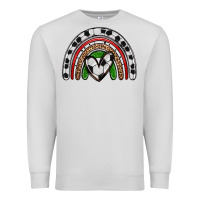 Dove Grey soccer rainbow Premium Sweatshirt - Zillion Design Studio