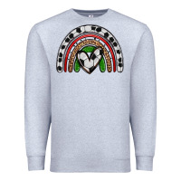 Heather Grey soccer rainbow Premium Sweatshirt - Zillion Design Studio