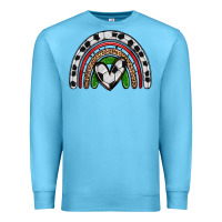 Ocean Blue soccer rainbow Premium Sweatshirt - Zillion Design Studio