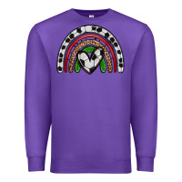 Purple soccer rainbow Premium Sweatshirt - Zillion Design Studio