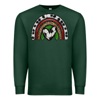 Sports Green soccer rainbow Premium Sweatshirt - Zillion Design Studio
