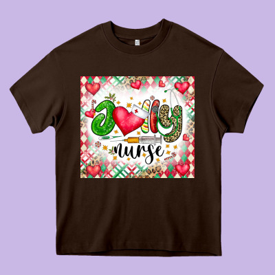 Joly Nurse Heavy Core Tee Designed By Cowhidedigitalart