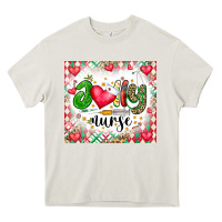 Cream Joly Nurse Heavy Core Tee - CowhideDigitalArt