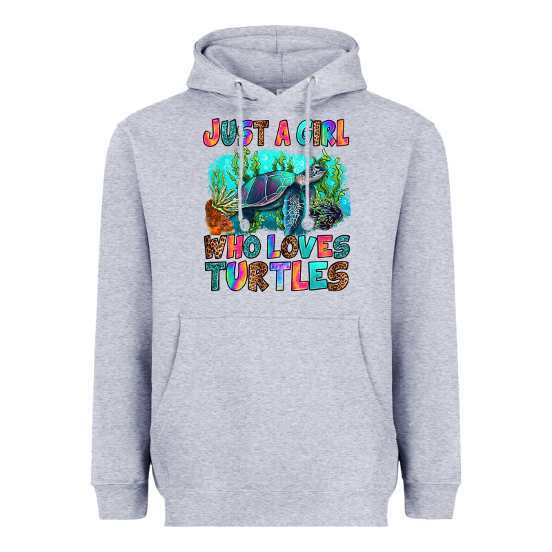 Just A Girl Who Loves Turtles Heavyweight Hoodie by RanaPortraitStore | Teevron