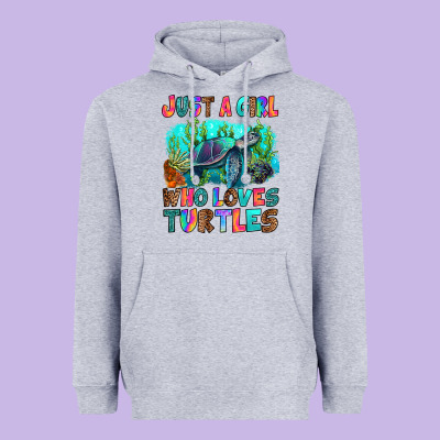 Heavyweight Hoodie just a girl who loves turtles