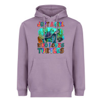 Lavender just a girl who loves turtles Heavyweight Hoodie - RanaPortraitStore