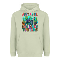 Matcha just a girl who loves turtles Heavyweight Hoodie - RanaPortraitStore