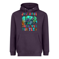 Plum just a girl who loves turtles Heavyweight Hoodie - RanaPortraitStore