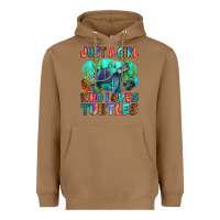 Toasted Coconut just a girl who loves turtles Heavyweight Hoodie - RanaPortraitStore