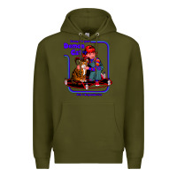 Army Green Caring For Your Demon Cat Tshirt Premium Hoodie - Bettercallsaul