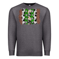 Charcoal Heather soccer brushstroke Premium Sweatshirt - Zillion Design Studio