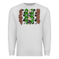 Dove Grey soccer brushstroke Premium Sweatshirt - Zillion Design Studio